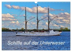Cover Schiffe auf der Unterweser (Wandkalender 2026 DIN A3 quer), CALVENDO Monatskalender