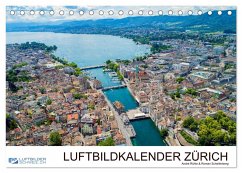 Luftbildkalender Zürich (Tischkalender 2026 DIN A5 quer), CALVENDO Monatskalender