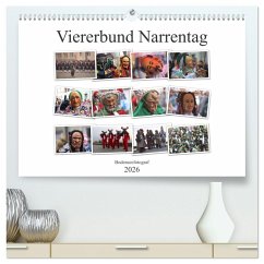 Narrentag Viererbund 2026 (hochwertiger Premium Wandkalender 2026 DIN A2 quer), Kunstdruck in Hochglanz