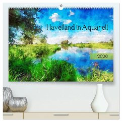 Cover Havelland in Aquarell (hochwertiger Premium Wandkalender 2026 DIN A2 quer), Kunstdruck in Hochglanz