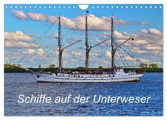 Cover Schiffe auf der Unterweser (Wandkalender 2026 DIN A4 quer), CALVENDO Monatskalender