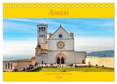 Cover Assisi - Mittelalterliches Herz Italiens (Tischkalender 2026 DIN A5 quer), CALVENDO Monatskalender