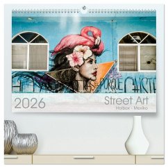 Cover Street Art - Holbox, Mexico (hochwertiger Premium Wandkalender 2026 DIN A2 quer), Kunstdruck in Hochglanz