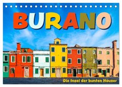 Cover Burano - Die Insel der bunten Häuser (Tischkalender 2026 DIN A5 quer), CALVENDO Monatskalender