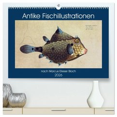 Antike Fischillustrationen nach Marcus Elieser Bloch (hochwertiger Premium Wandkalender 2026 DIN A2 quer), Kunstdruck in Hochglanz Antike Fischillustrationen nach Marcus Elieser Bloch (hochwertiger Premium Wandkalender 2026 DIN A2 quer), Kunstdruck in Hochglanz