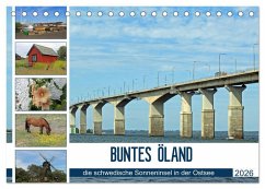 BUNTES ÖLAND (Tischkalender 2026 DIN A5 quer), CALVENDO Monatskalender Cover BUNTES ÖLAND (Tischkalender 2026 DIN A5 quer), CALVENDO Monatskalender
