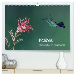 Kolibris - Flugkünstler im Regenwald (hochwertiger Premium Wandkalender 2026 DIN A2 quer), Kunstdruck in Hochglanz