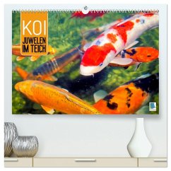 Cover Koi: Juwelen im Teich (hochwertiger Premium Wandkalender 2026 DIN A2 quer), Kunstdruck in Hochglanz