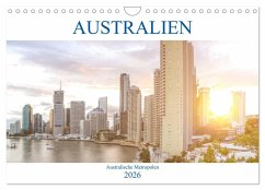 Cover Australien - Australische Metropolen (Wandkalender 2026 DIN A4 quer), CALVENDO Monatskalender
