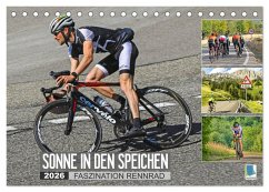 Sonne in den Speichen - Faszination Rennrad (Tischkalender 2026 DIN A5 quer), CALVENDO Monatskalender Cover Sonne in den Speichen - Faszination Rennrad (Tischkalender 2026 DIN A5 quer), CALVENDO Monatskalender