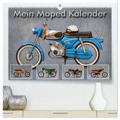 Mein Moped Kalender (hochwertiger Premium Wandkalender 2026 DIN A2 quer), Kunstdruck in Hochglanz