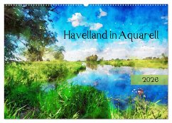 Cover Havelland in Aquarell (Wandkalender 2026 DIN A2 quer), CALVENDO Monatskalender