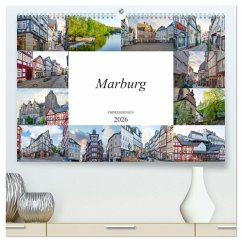 Marburg Impressionen (hochwertiger Premium Wandkalender 2026 DIN A2 quer), Kunstdruck in Hochglanz