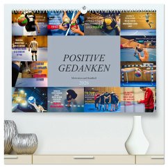 Cover Positive Gedanken - Motivation und Handball (hochwertiger Premium Wandkalender 2026 DIN A2 quer), Kunstdruck in Hochglanz