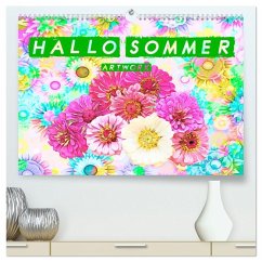 Cover Hallo Sommer - Artwork (hochwertiger Premium Wandkalender 2026 DIN A2 quer), Kunstdruck in Hochglanz