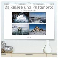 Baikalsee und Kastenbrot (hochwertiger Premium Wandkalender 2026 DIN A2 quer), Kunstdruck in Hochglanz