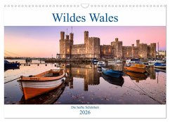 Wildes Wales (Wandkalender 2026 DIN A3 quer), CALVENDO Monatskalender