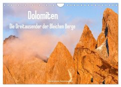 Dolomiten - Die Dreitausender der Bleichen Berge (Wandkalender 2026 DIN A4 quer), CALVENDO Monatskalender