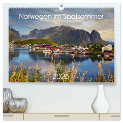 Norwegen im Spätsommer (hochwertiger Premium Wandkalender 2026 DIN A2 quer), Kunstdruck in Hochglanz