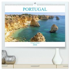 Portugal - Strände in Portugal (hochwertiger Premium Wandkalender 2026 DIN A2 quer), Kunstdruck in Hochglanz