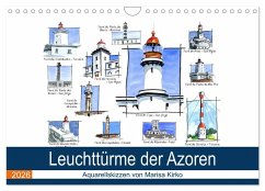 Leuchttürme der Azoren (Wandkalender 2026 DIN A4 quer), CALVENDO Monatskalender