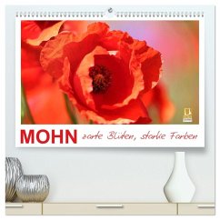 Cover Mohn, zarte Blüten, starke Farben (hochwertiger Premium Wandkalender 2026 DIN A2 quer), Kunstdruck in Hochglanz