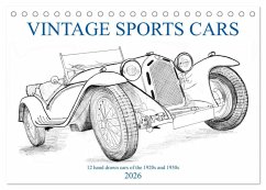 Vintage Sports Cars (Tischkalender 2026 DIN A5 quer), CALVENDO Monatskalender Vintage Sports Cars (Tischkalender 2026 DIN A5 quer), CALVENDO Monatskalender