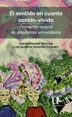 El sentido en cuanto sonido-vivido (eBook, PDF) El sentido en cuanto sonido-vivido (eBook, PDF)