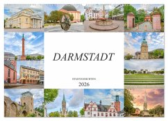 Darmstadt Stadtansichten (Wandkalender 2026 DIN A2 quer), CALVENDO Monatskalender
