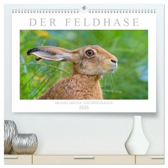 Cover Der Feldhase (hochwertiger Premium Wandkalender 2026 DIN A2 quer), Kunstdruck in Hochglanz