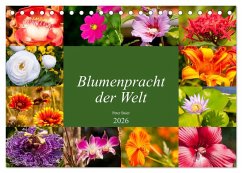 Cover Blumenpracht der Welt (Tischkalender 2026 DIN A5 quer), CALVENDO Monatskalender