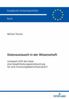 Cover Datenaustausch in der Wissenschaft