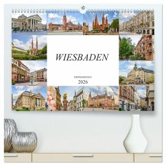 Wiesbaden Impressionen (hochwertiger Premium Wandkalender 2026 DIN A2 quer), Kunstdruck in Hochglanz