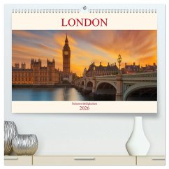 Cover London Sehenswürdigkeiten (hochwertiger Premium Wandkalender 2026 DIN A2 quer), Kunstdruck in Hochglanz