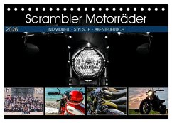Cover Scrambler Motorräder Individuell - Stylisch - Abenteuerlich (Tischkalender 2026 DIN A5 quer), CALVENDO Monatskalender