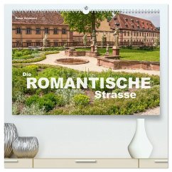 Die Romantische Strasse (hochwertiger Premium Wandkalender 2026 DIN A2 quer), Kunstdruck in Hochglanz