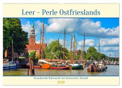 Cover Leer - Perle Ostfrieslands (Wandkalender 2026 DIN A2 quer), CALVENDO Monatskalender