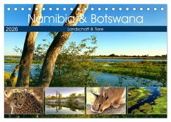 Cover Namibia & Botswana (Tischkalender 2026 DIN A5 quer), CALVENDO Monatskalender