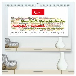 Cover Smalltalk Sprachkalender Türkisch-Deutsch (hochwertiger Premium Wandkalender 2026 DIN A2 quer), Kunstdruck in Hochglanz