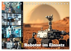Cover Roboter im Einsatz - Digitale Vernetzung und die Zukunft der Arbeit (Tischkalender 2026 DIN A5 quer), CALVENDO Monatskalender