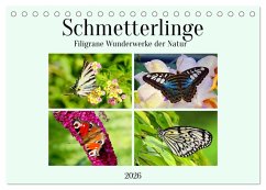Cover Schmetterlinge - Filigrane Wunderwerke der Natur (Tischkalender 2026 DIN A5 quer), CALVENDO Monatskalender