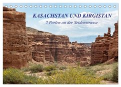 Kasachstan und Kirgistan (Tischkalender 2026 DIN A5 quer), CALVENDO Monatskalender Kasachstan und Kirgistan (Tischkalender 2026 DIN A5 quer), CALVENDO Monatskalender