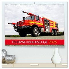 Cover Feuerwehrfahrzeuge (hochwertiger Premium Wandkalender 2026 DIN A2 quer), Kunstdruck in Hochglanz