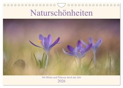 Naturschönheiten - mit Blüten und Pflanzen durch das Jahr (Wandkalender 2026 DIN A4 quer), CALVENDO Monatskalender