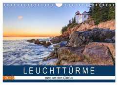 LEUCHTTÜRME - rund um den Globus (Wandkalender 2026 DIN A4 quer), CALVENDO Monatskalender LEUCHTTÜRME - rund um den Globus (Wandkalender 2026 DIN A4 quer), CALVENDO Monatskalender