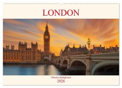 Cover London Sehenswürdigkeiten (Wandkalender 2026 DIN A2 quer), CALVENDO Monatskalender