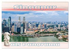 Singapur als Panorama (Wandkalender 2026 DIN A2 quer), CALVENDO Monatskalender
