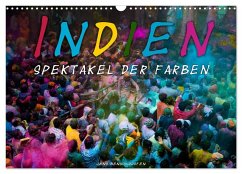 Cover Indien - Spektakel der Farben (Wandkalender 2026 DIN A3 quer), CALVENDO Monatskalender