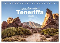 Wundervolles Teneriffa (Tischkalender 2026 DIN A5 quer), CALVENDO Monatskalender