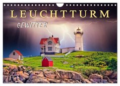 Cover Leuchtturm Gewitter (Wandkalender 2026 DIN A4 quer), CALVENDO Monatskalender